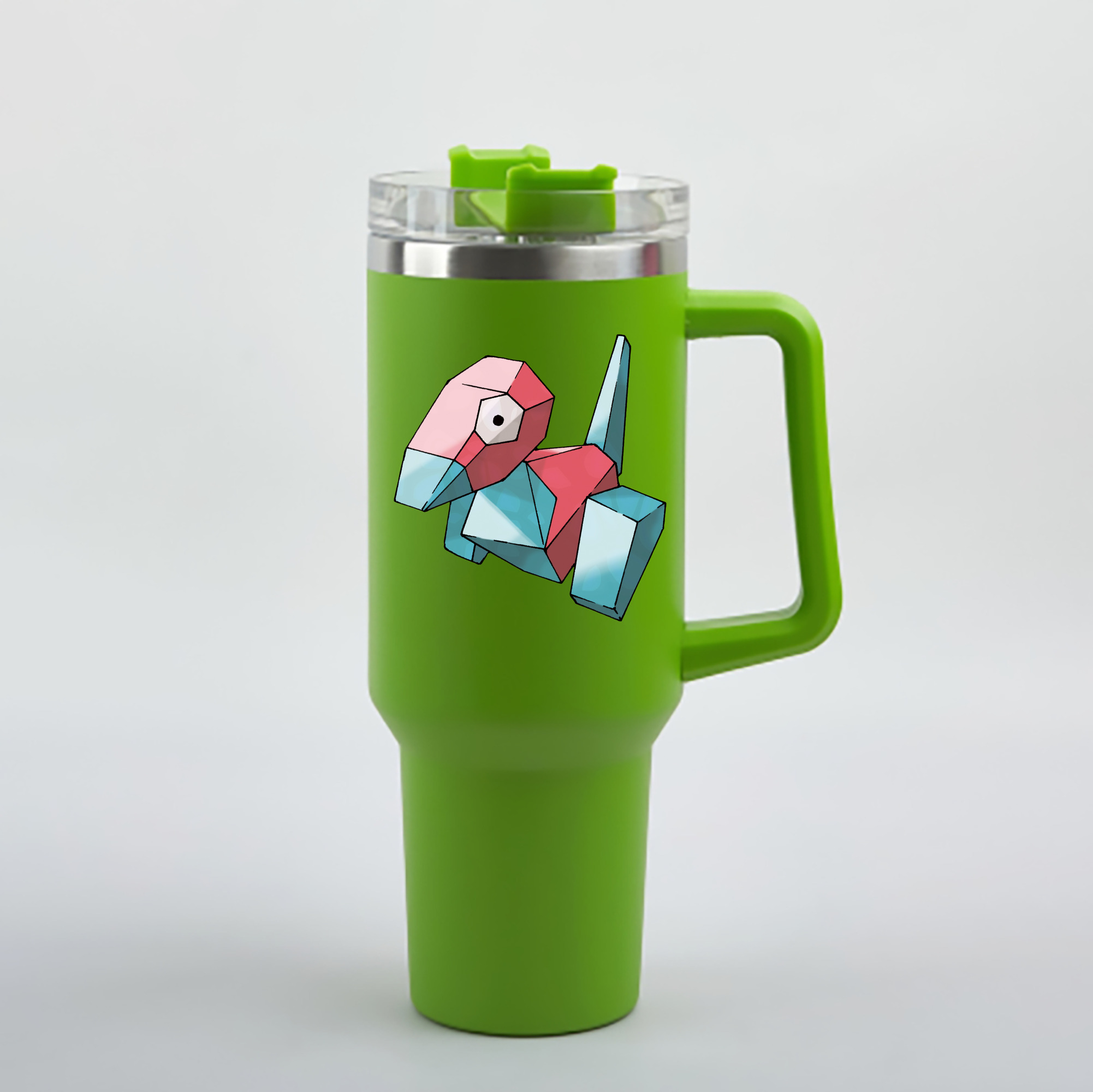 （画像用） ポケットモンスター Pokémon 1200mL車用タンブラー - クリスタルステッカー（プラスチックストロー付き）